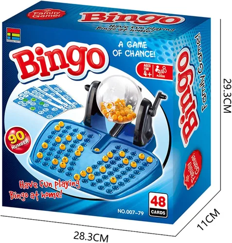 Vista 6 de Juego de bingo, lotería tradicional, juego de bingo de lotería con 90 bolas y 38 tarjetas para juegos de mesa de máquina de lotería