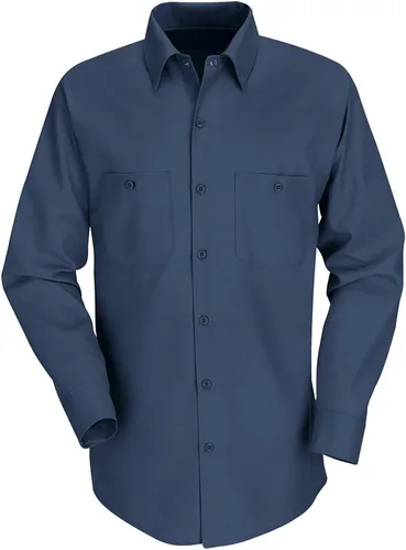 Vista 4 de Red Kap - Camisa de trabajo industrial de manga larga para hombre