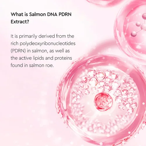 Vista 4 de Salmon DNA PDRN Pink Peptide Eye Serum Tratamiento Hidratante Restaura la elasticidad y la luminosidad de la piel Unifica el tono de la piel
