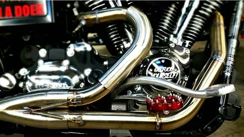 Vista 6 de FLO MOTORSPORTS MX STYLE HARLEY DAVIDSON DYNA clavijas de pedal, Negro