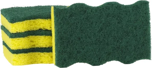 Vista 7 de Dawn Esponjas de cocina resistentes, verde/amarillo (paquete de 3)