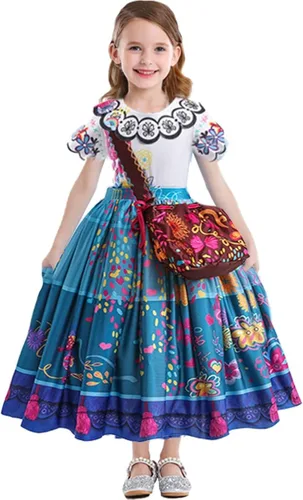 Vista 4 de iTvTi Encanto Mirabel - Vestido para niñas disfraz de princesa Isabela