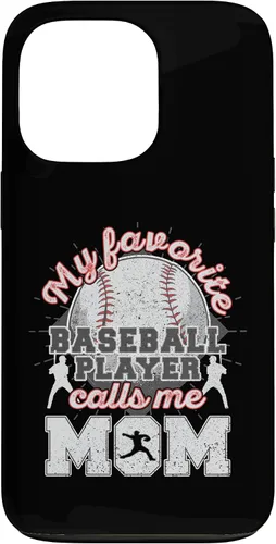 Vista 10 de Baseball Mom My Favorite Baseball Player Calls Me Mom Case for iPhone 17