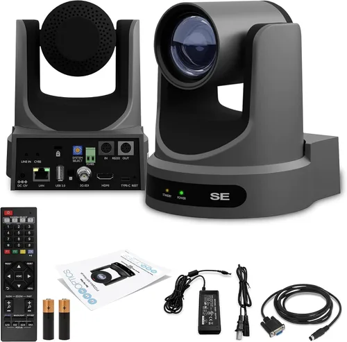 Vista 6 de PTZOptics Move SE SDI/HDMI/USB/IP PTZ Cámara con zoom óptico de 12x (gris) (PT12X-SE-GY-G3)