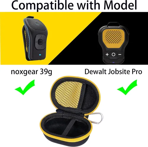 Vista 2 de khanka Reemplazo de carcasa rígida para noxgear 1.38 oz/DEWALT Jobsite (DCR008) Altavoz Bluetooth recargable USB-C (solo funda)