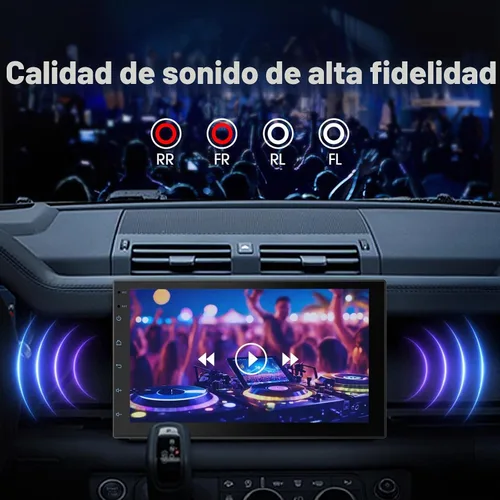 Vista 6 de Haudio - Estéreo de auto doble DIN de 7 pulgadas con Apple CarPlay Android Auto, radio de coche Android 13, 2GB+32GB, cámara de respaldo AHD 720P
