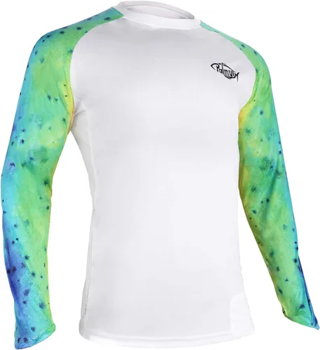 Vista 7 de Palmyth - Camiseta de pesca para hombre, con manga larga, protección solar ultravioleta FPU 50+, con bolsillo