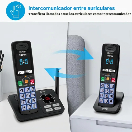 Vista 9 de Teléfono inalámbrico AT&T con sistema de contestador — BL108