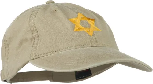 Vista 5 de e4Hats.com - Gorra bordada con diseño de estrella judía de David