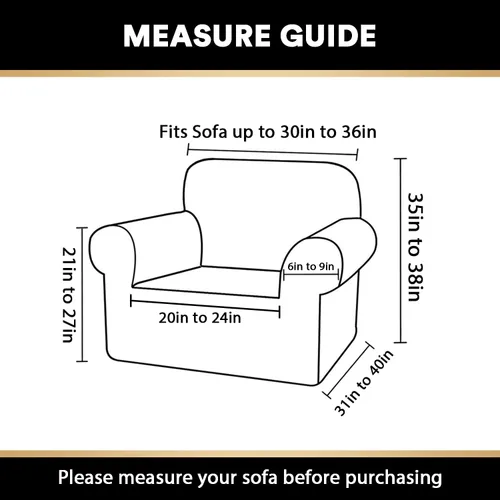 Vista 2 de PrinceDeco Fundas de sofá impermeables dobles para sofás, funda elástica para silla antideslizante, lavable, protector de muebles a prueba de fugas