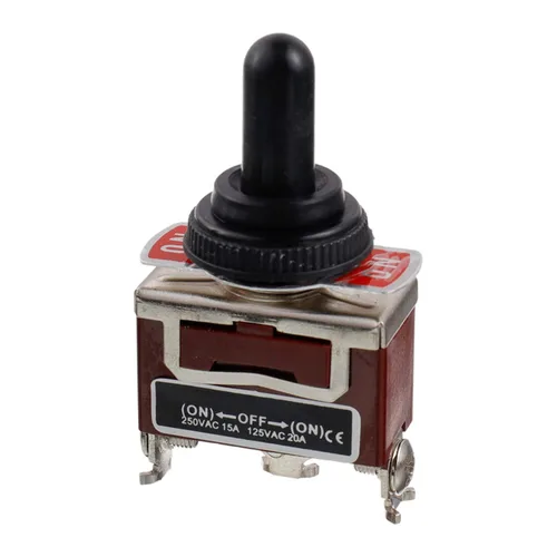 Vista 2 de BOJACK RT1122FS Interruptor de palanca 125 V 20 A Interruptores de reinicio automático momentáneo 250 V 15 A SPST ON -Off- 3 terminales interruptor