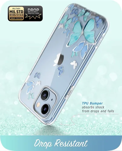 Vista 5 de i-Blason Cosmo - Funda para iPhone 14/13 con protector de pantalla integrado, funda protectora delgada de cuerpo completo para iPhone 14/13 de 6.1