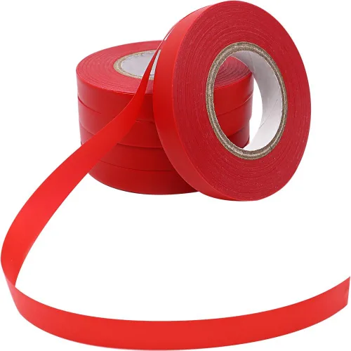 Vista 3 de Zenport Cinta de corbata roja para plantas ZL0012R, 20 rollos, 50 pies