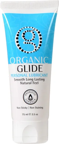 Vista 4 de Lubricante natural probiótico 100 % comestible para uso personal de Organic Glide. Tubo de 2.5 onzas