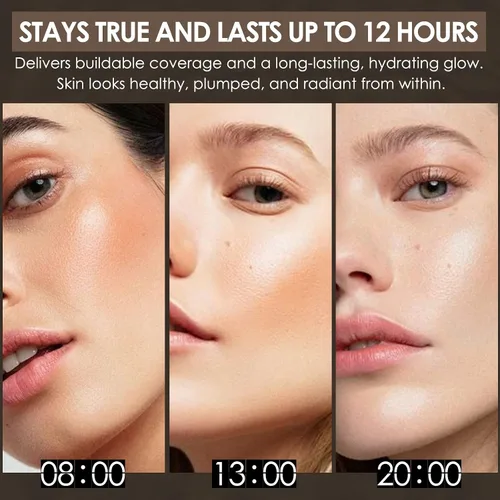 Vista 7 de FOCALLURE PerfectBase Lasting Poreless Liquid Foundation, Medium to Full Coverage with Matte Finish, Covers Blemishes & Under-Eye Circles for All
