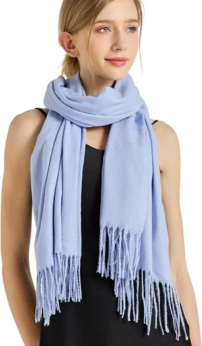 Vista 7 de Ciormis Chales y bufandas de pashmina suaves para mujer