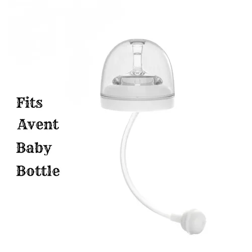 Vista 4 de Tapa para biberón compatible con biberón Philips Avent Baby Bottles Straw Lid, Baby Bottles Straw Cup Food-Grade Silicone
