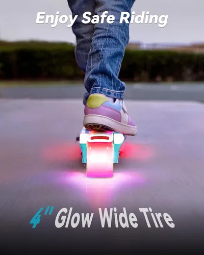 Vista 5 de Gyroor KS2 Kids Electric Scooter – 5 MPH Safe Speed, Foot Sensor Start, LED Lights, Adjustable Handlebar, 2 Hr Fast Charge, UL2272 Certified, Ages