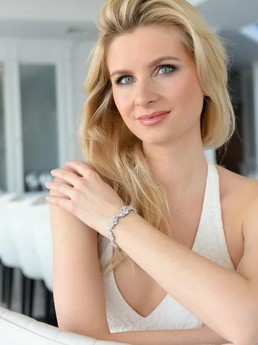 Vista 2 de Mariell Pulsera de novia y boda con circonita cúbica multiforma, perfecta para novias o madre de novia, Metal Gema, Circonita cúbica