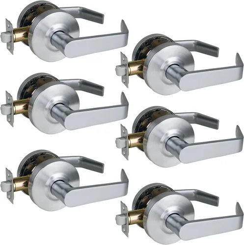 Vista 62 de ANSI Grado 2 Manija de Puerta de Entrada Comercial con Llave, Certificada UL, Cumple ADA, Cromo Satinado 26D, GRD2-72ET-1P