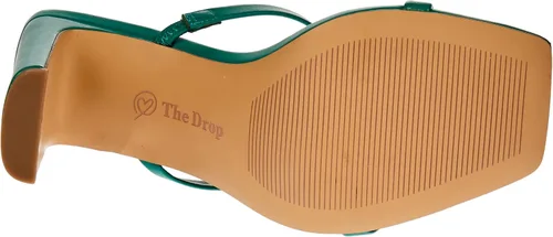 Vista 4 de The Drop - Sandalias de tacón alto Avery con dos correas y punta cuadrada para mujer