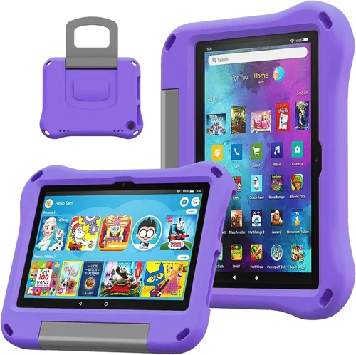 Vista 7 de Funda incompatible con iPad Samsung, funda para tablet de 8 pulgadas para niños (12/14ª generación, versión 2022/2024), DiHines Children ligera a