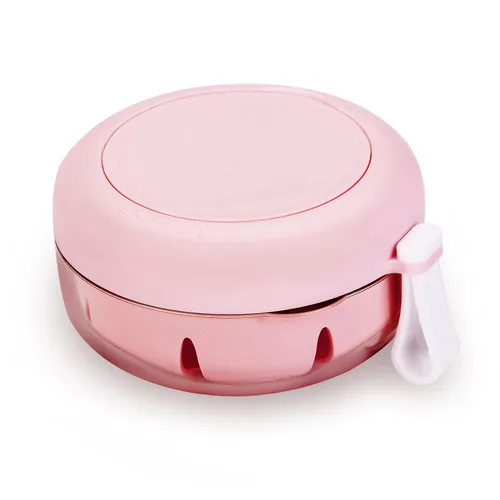 Vista 11 de Estuche de dentadura postiza, definitivamente sin fugas, caja de baño para dentadura para viajar perfectamente, taza de dentadura con colador y Negro
