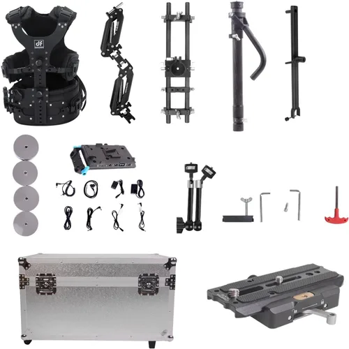 Vista 6 de DF DIGITALFOTO Thanos Pro X Gimbal Steadycam Axis Soporte Chaleco Sistema Giratorio Trinity Glide Gear para RS5/Crane 3S RS 2/RSC 2/RS3 PRO/RS4/RS 4