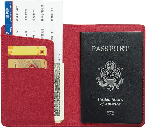 Vista 2 de Funda para pasaporte Kingdom of Wakanda - Funda para pasaporte con múltiples ranuras para tarjetas y boletos, A, Cartera con tarjetero