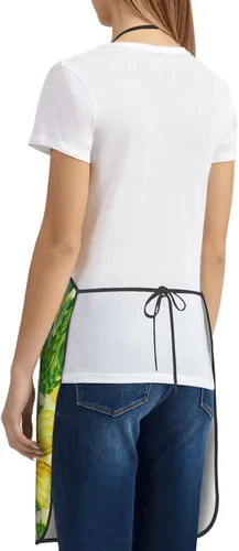 Vista 5 de Delantal de chef judío Happy Sukkot para vacaciones, delantales ajustables para restaurantes y camareros para mujeres, hombres, cocina, restaurante
