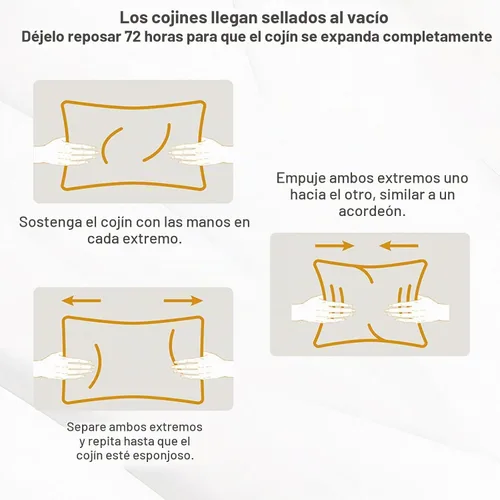 Vista 7 de Sofá de mimbre para patio, sofá para exteriores, 3 asientos Marrón/Gris