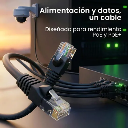 Vista 7 de GEARit Paquete de 100 cables Ethernet Cat6 de 0.5 pies Cable de conexión de red RJ45, conectores chapados en oro sin enganches de 10 Gbps, cable
