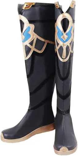 Vista 3 de Game Genshin Impact - Zapatos de cosplay Albedo, zapatos de cosplay para fiesta de Halloween, uso diario, ocio, botas casuales