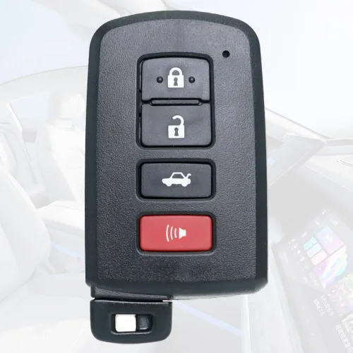 Vista 7 de SUPALAND Carcasa de llavero de repuesto para Toyota Avalon Camry Corolla RAV4 Highlander Sequoia 2011 2012 2013 2014 2015 2016 2017 2018 2019