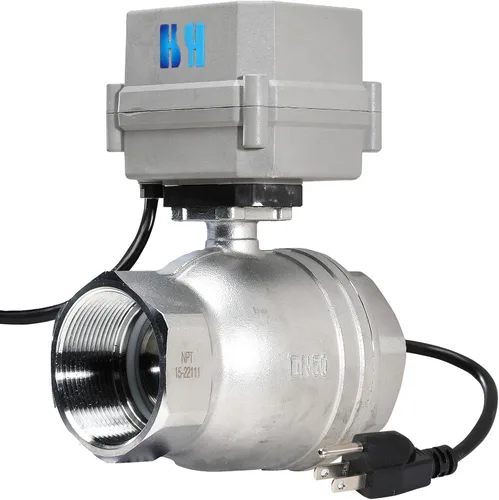 Vista 12 de 1/2" 3/4" 1" 110-230VAC Válvula de Bola Eléctrica Motorizada Normalmente Cerrada/Abierta CF8/Acero Inoxidable 304 Con Enchufe de EE. UU.