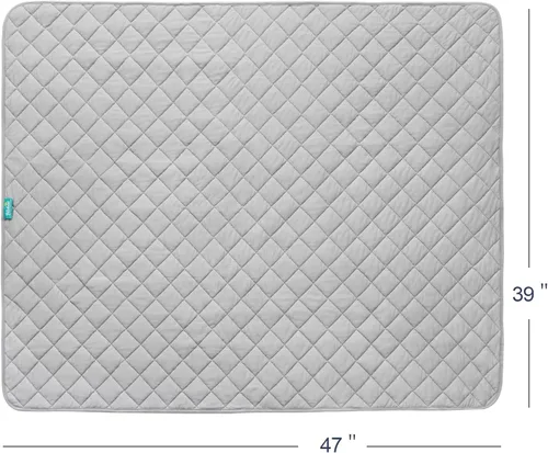 Vista 7 de Biloban Edredón para niños pequeños y manta para cuna, súper suave acolchado y ligero, edredón alternativo de plumón, 39 x 47 pulgadas, color gris