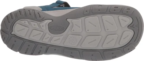 Vista 4 de KEEN Tenis cómodos unisex para niños, Steel GreySafety Orange