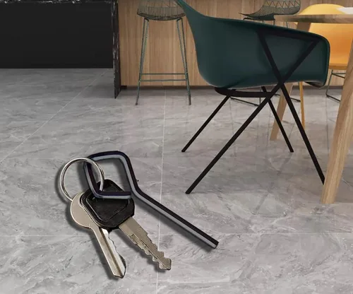 Vista 2 de Llave hexagonal estándar de 1/8 pulgadas con bucle completo, llave Allen para dispositivos de salida de pánico de barra de empuje, metal sólido