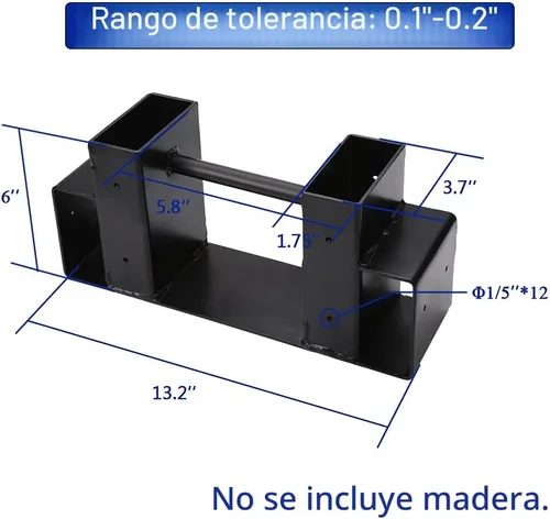 Vista 2 de MOFEEZ Kit de soporte de almacenamiento de troncos de leña al aire libre, soporte de almacenamiento de madera para chimenea, ajustable a cualquier