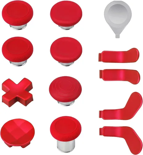 Vista 6 de Elite Series 2 Controller Accessories, 13 in 1 Metal Thumbsticks for Xbox One Elite Series 2, Gaming Accessory Replacement Parts Compatible with