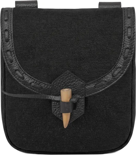 Vista 14 de Mythrojan - Bolso de Cintura de Cuero Vikingo - Accesorios para Vestimenta Medieval y Renacentista - Bolso de Cintura LARP - Bolso de Monedas