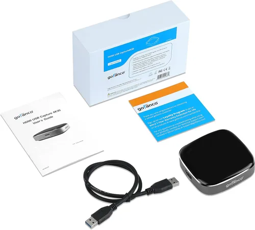 Vista 8 de gofanco Dispositivo de captura de video HDMI USB 3.0: captura, transmite, comparte juegos, captura de juegos, hasta 4K @30Hz y 1080p @120Hz, baja