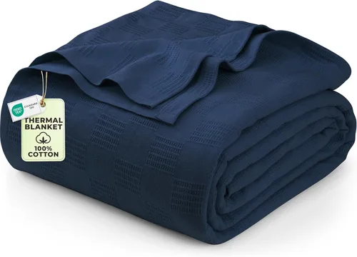 Vista 14 de Utopia Bedding - Manta térmica 100% algodón, color negro, tamaño Queen, 90 x 90 pulgadas Manta ligera y transpirable para primavera y verano