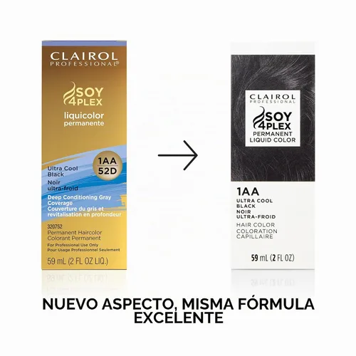 Vista 3 de Clairol Professional Permanent Liquid Color for Black/Dark Violet Brown 1aa Ultra Cool Negro