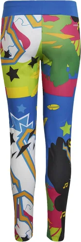 Vista 8 de adidas x Lego VIDIYO Mallas para niños, color azul, talla M, Azul, azul brillante, oro semisolar, Y