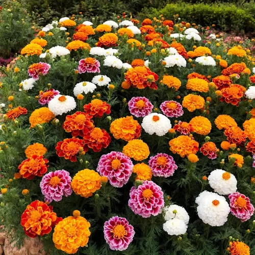 Vista 5 de Más de 1500 semillas mixtas de caléndula para plantar, semillas de caléndula africana, caléndula francesa, sin OMG, flor de jardín para plantar