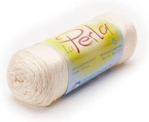 Vista 28 de LA Perla de Omega - Hilo Perle 100% algodón mercerizado ideal para ganchillo fino - Color: 01 - Blanco 601