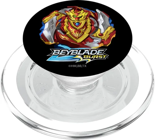 Vista 8 de BEYBLADE BURST TURBO ACHILLES PopSockets - Soporte para teléfonos y tabletas, Negro