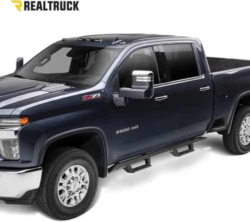 Vista 2 de RealTruck EpYx - Escalones para Toyota Tacoma Longitud de la cabina, acero, negro texturizado EXT05CC-TX Compatible con Toyota Tacoma Double