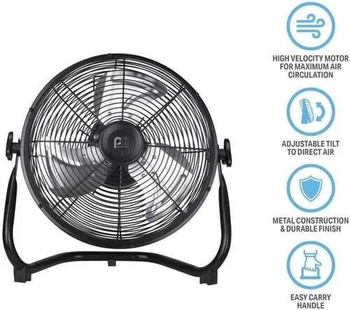 Vista 3 de PerfectAire Ventilador de piso de alta velocidad